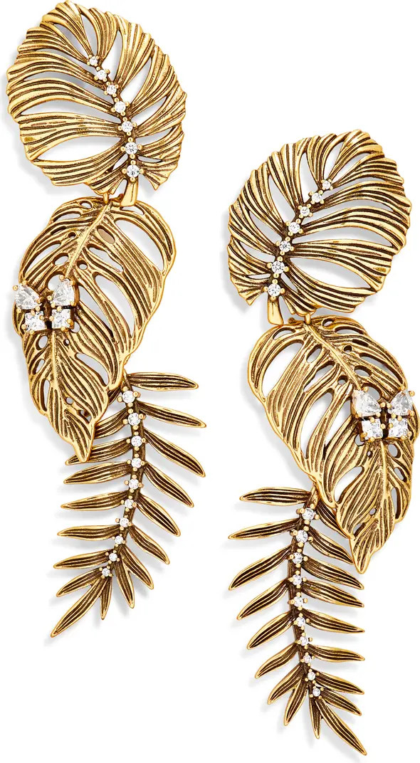 Kendra Scott Kayla Leaf Statement Drop Earrings | Nordstrom | Nordstrom