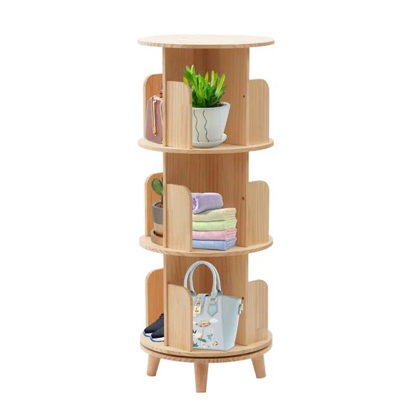 Kamaia 360° Rotating Bookshelf Bookcase Storage Shelf | Wayfair North America