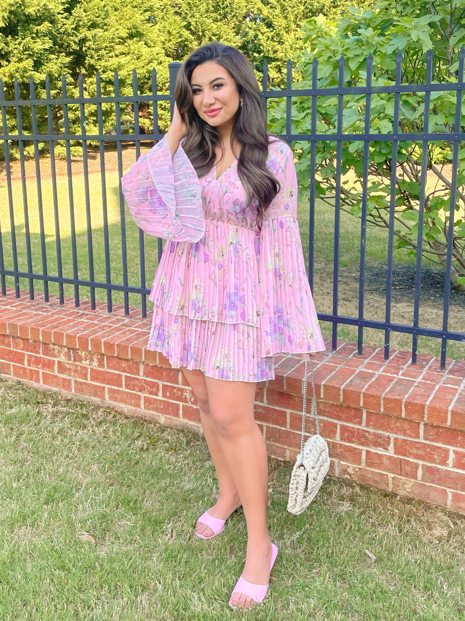 Pleated, bell sleeve, tiered,  ruffle hem mini floral dress— perfect spring & summer dress linked many sundresses & straw summer bags that I also love!

#LTKunder50 #LTKFind #LTKstyletip