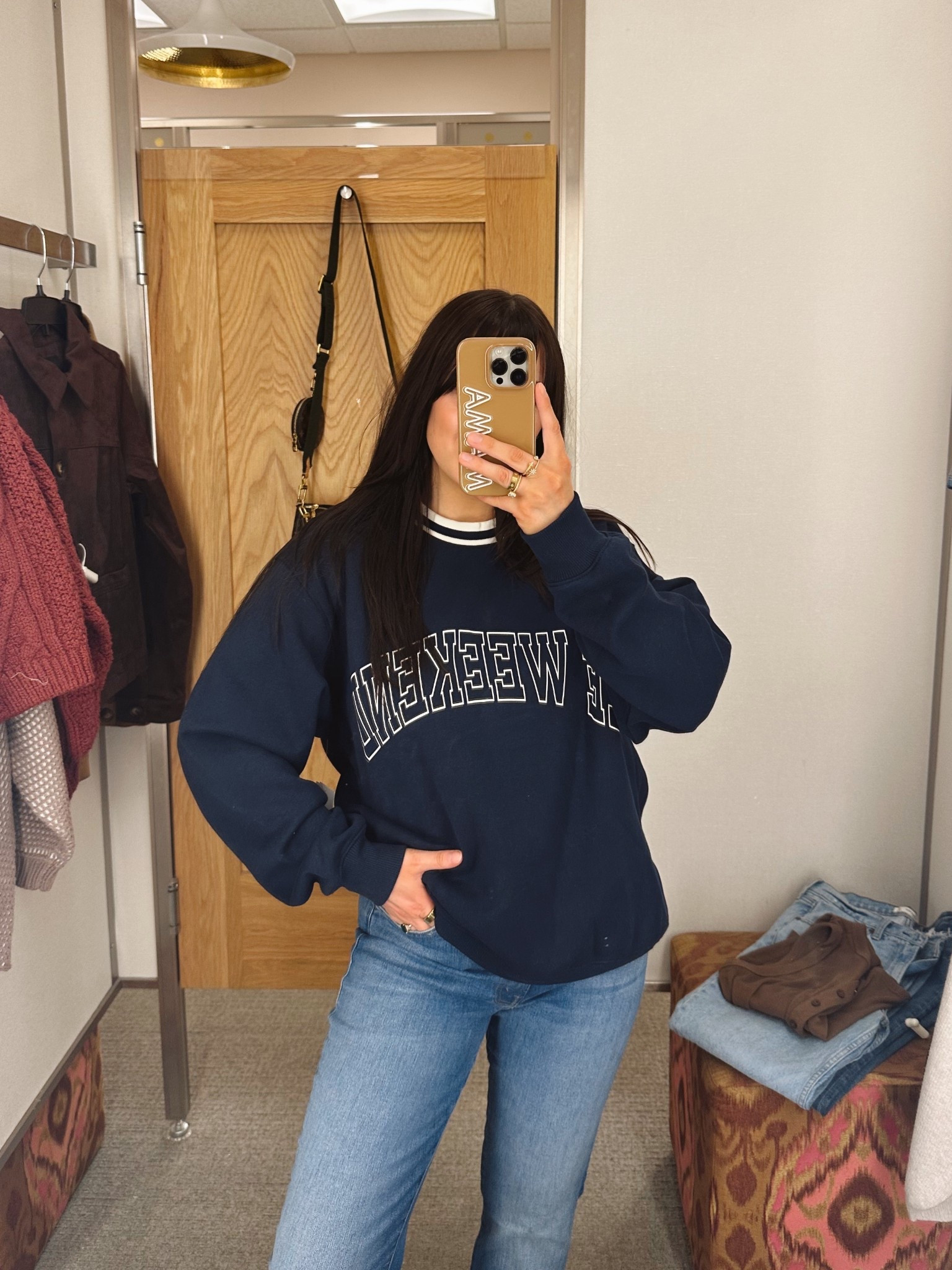 Nordstrom Anniversary Sale try on! Love this sweatshirt! Wearing s, oversized fit! Jeans are tts & petite friendly! 

Nsale

#LTKSeasonal #LTKPetite #LTKSaleAlert