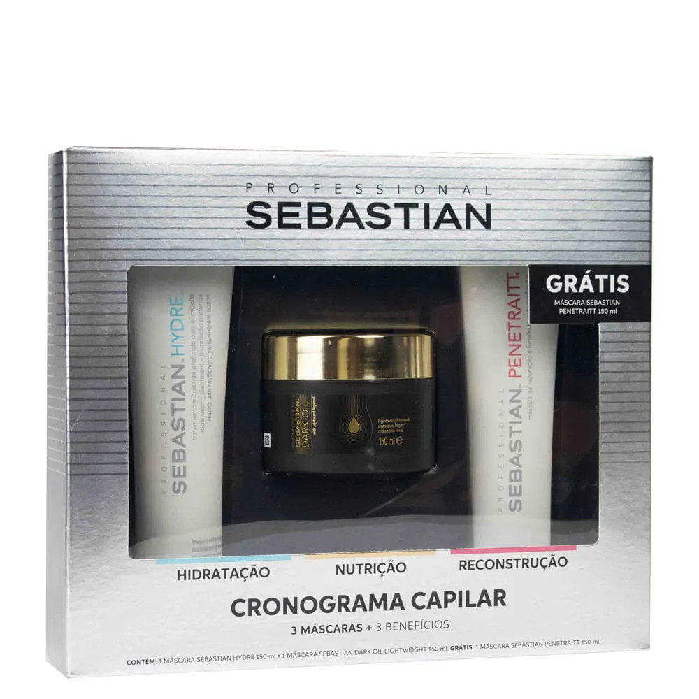Kit Sebastian Cronograma Capilar Ganhe Máscara Penetraitt - AMOBELEZA - Produtos para Cabelo, Pe... | Amobeleza (BR)
