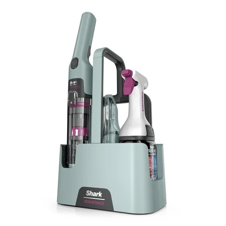 Shark StainForce Cordless Portable Spot Cleaner, Stain, & Odor Remover System for Carpets, Area Rugs, Upholstery, Stairs, Cars, with Storage Caddy, and Full-Size Cleaning Solution, Gray, HX101 | Walmart (US)