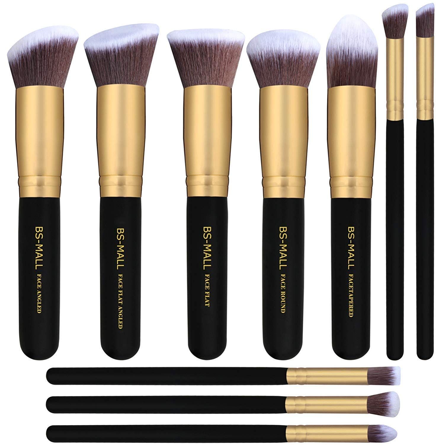 BS-MALL(TM) Makeup Brushes Premium Makeup Brush Set Synthetic Kabuki Cosmetics Foundation Blendin... | Amazon (US)