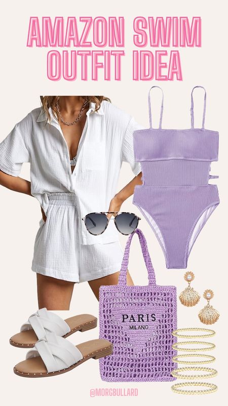 Amazon swim | Amazon beach day outfit | Amazon pool day outfit | Amazon white button down shirt and shorts set 

#LTKSwim #LTKSeasonal #LTKStyleTip