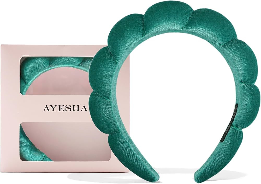 Ayesha Soft Velvet Headband for Women and Girls, Wrap Hairband for Washing Face, Shower, Makeup, ... | Amazon (US)