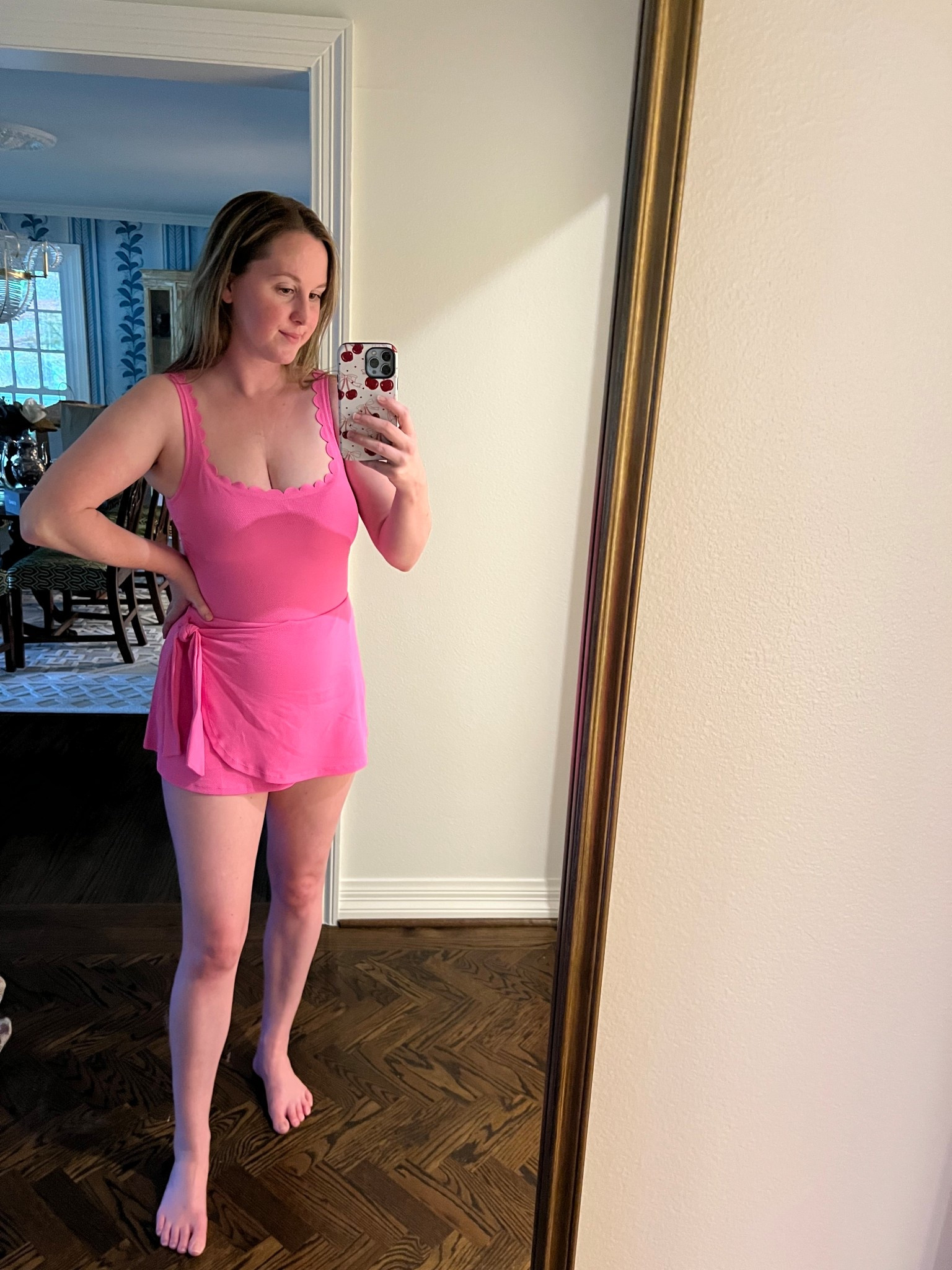 Scalloped and skirted swimsuit perfect for chasing after toddlers

#LTKFindsUnder50 #LTKSeasonal #LTKSwim