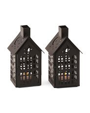 Set Of 2 Halloween Cut Out Led Lantern | Fall Decor | T.J.Maxx | TJ Maxx