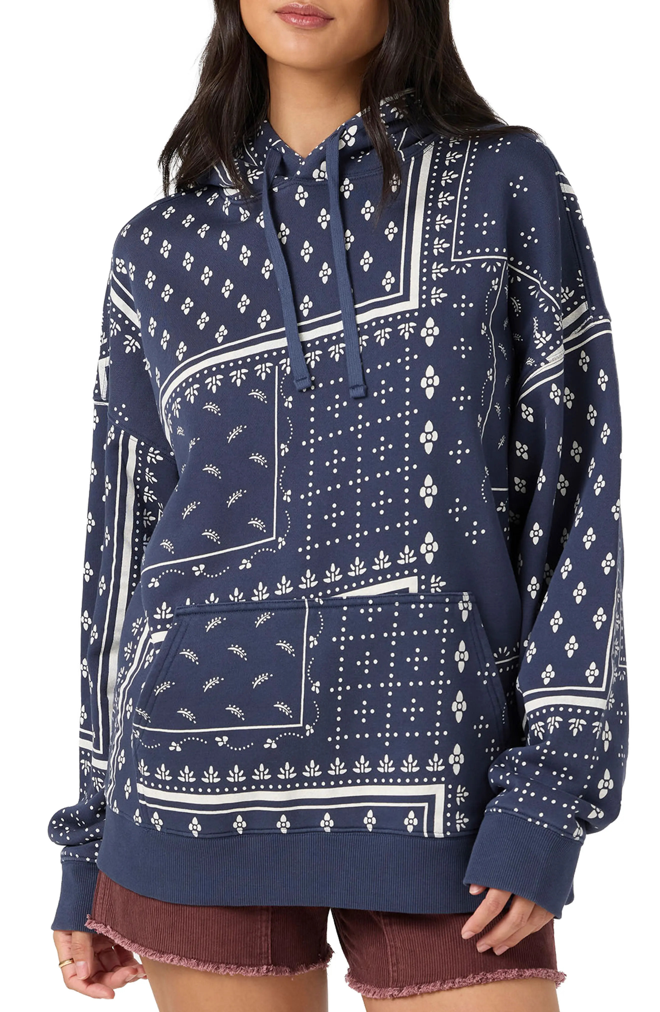 O'Neill Bandana Printed Hoodie (Women) | Nordstrom | Nordstrom