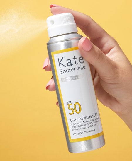 The Sparkles & Shoes best seller of the week - the Kate Somerville® UncompliKated SPF Makeup Setting Spray SPF 50 - is currently 15% off at Nordstrom!  🧴☀️ #spf #katesomerville #nordstorm


