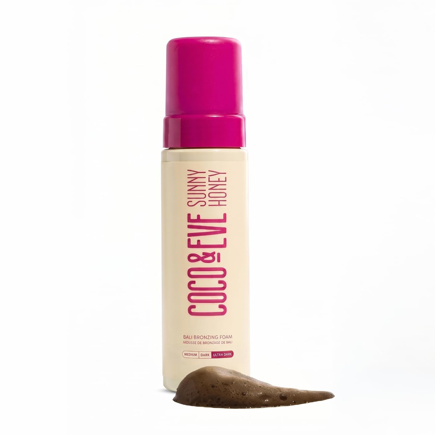 Coco & Eve Sunny Honey Bronzing Self Tanner Mousse - Ultra Dark, 6.7 fl oz | Amazon (US)