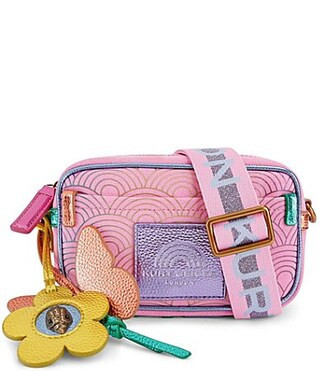 Kurt Geiger London Small Southbank Camera Canvas Rainbow Ombre Crossbody Bag - Pink | Dillard's