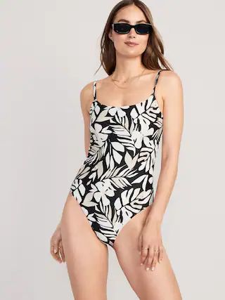 Tie-Back One-Piece Cami Swimsuit for Women | Old Navy (US)