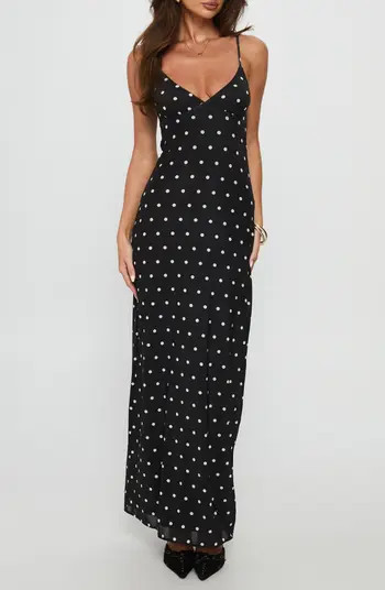 Princess Polly Glass Half Full Sleeveless Mesh Maxi Dress | Nordstrom | Nordstrom