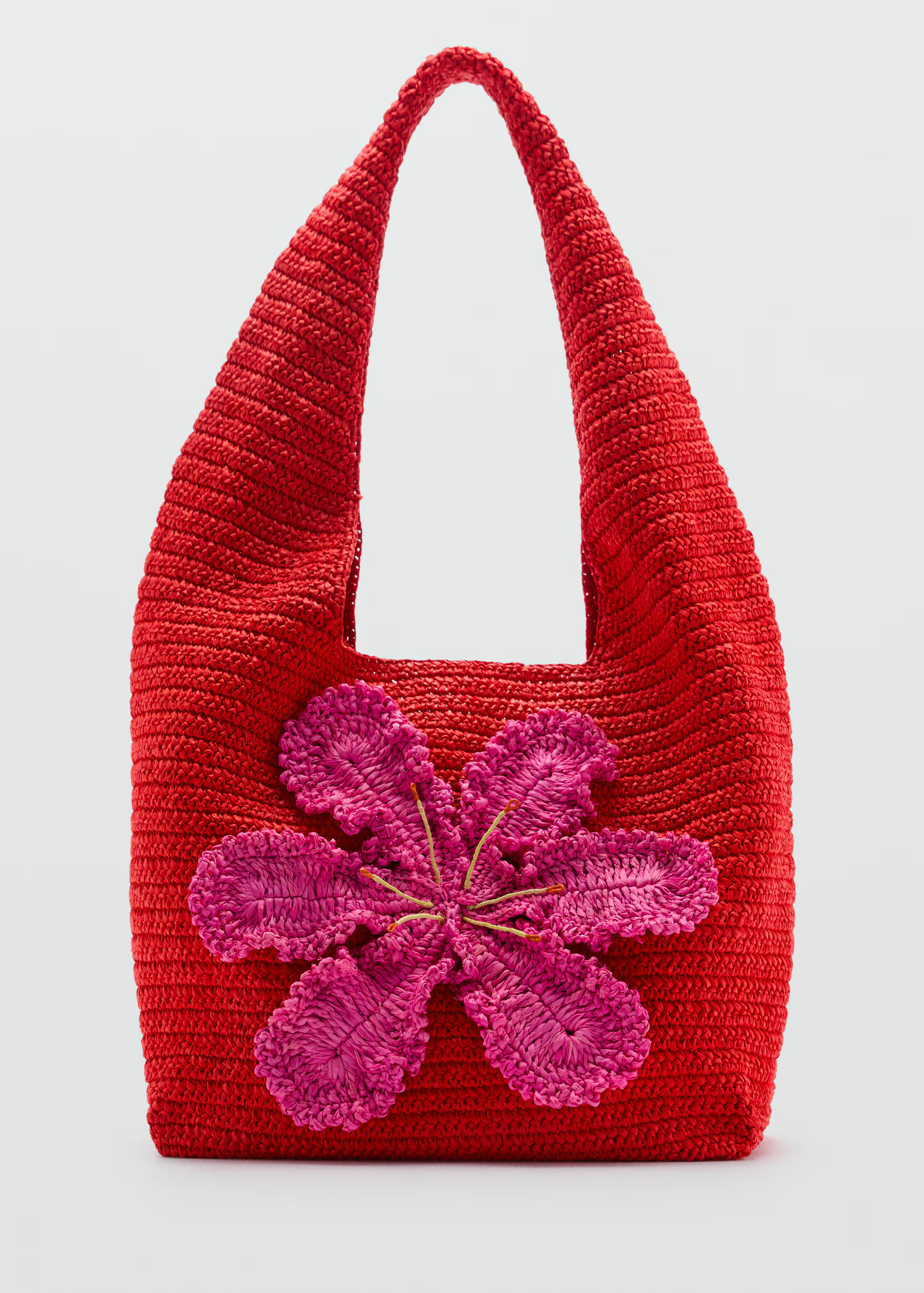 Natural fiber shopper bag | MANGO (US)