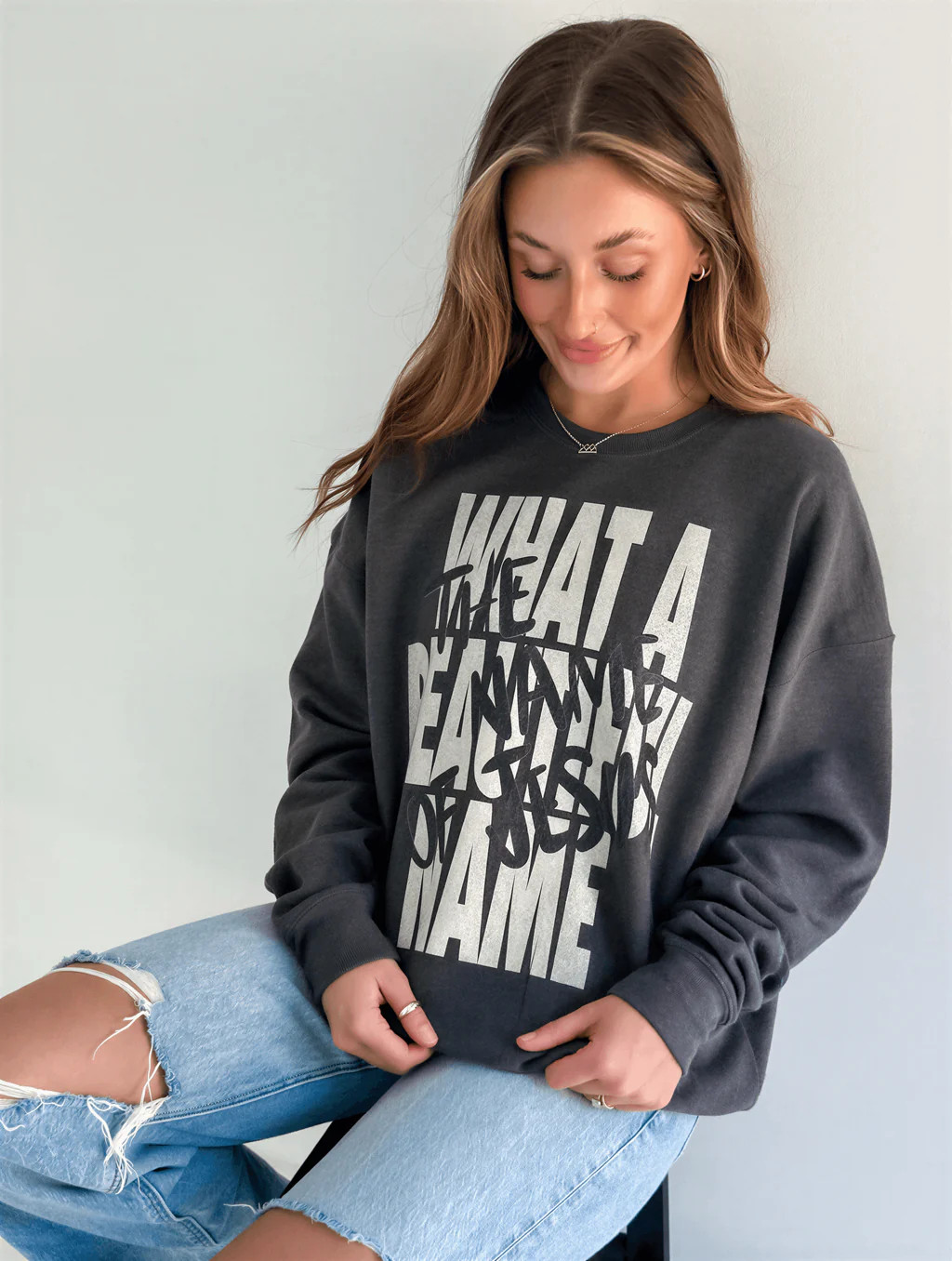 What A Beautiful Name Sweatshirt | Worthy Wear