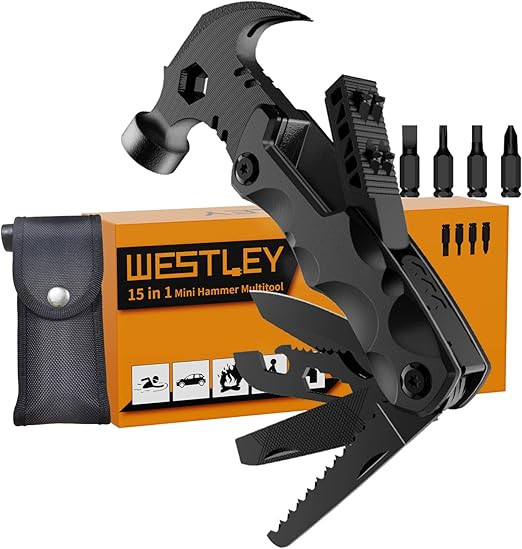 Gifts for Men Unique, WESTLEY Multitool, 15 in 1 Survival Gear, Camping Accessories, 4 Screwdrive... | Amazon (US)