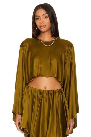 NBD Seema Top in Olive Green from Revolve.com | Revolve Clothing (Global)