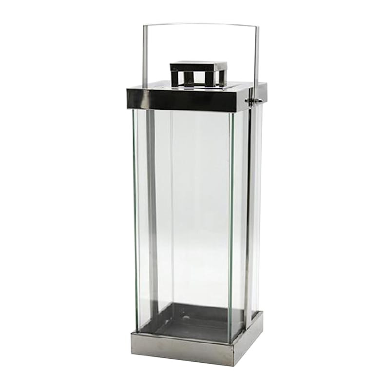 Silver Metal Lantern, 7" | At Home