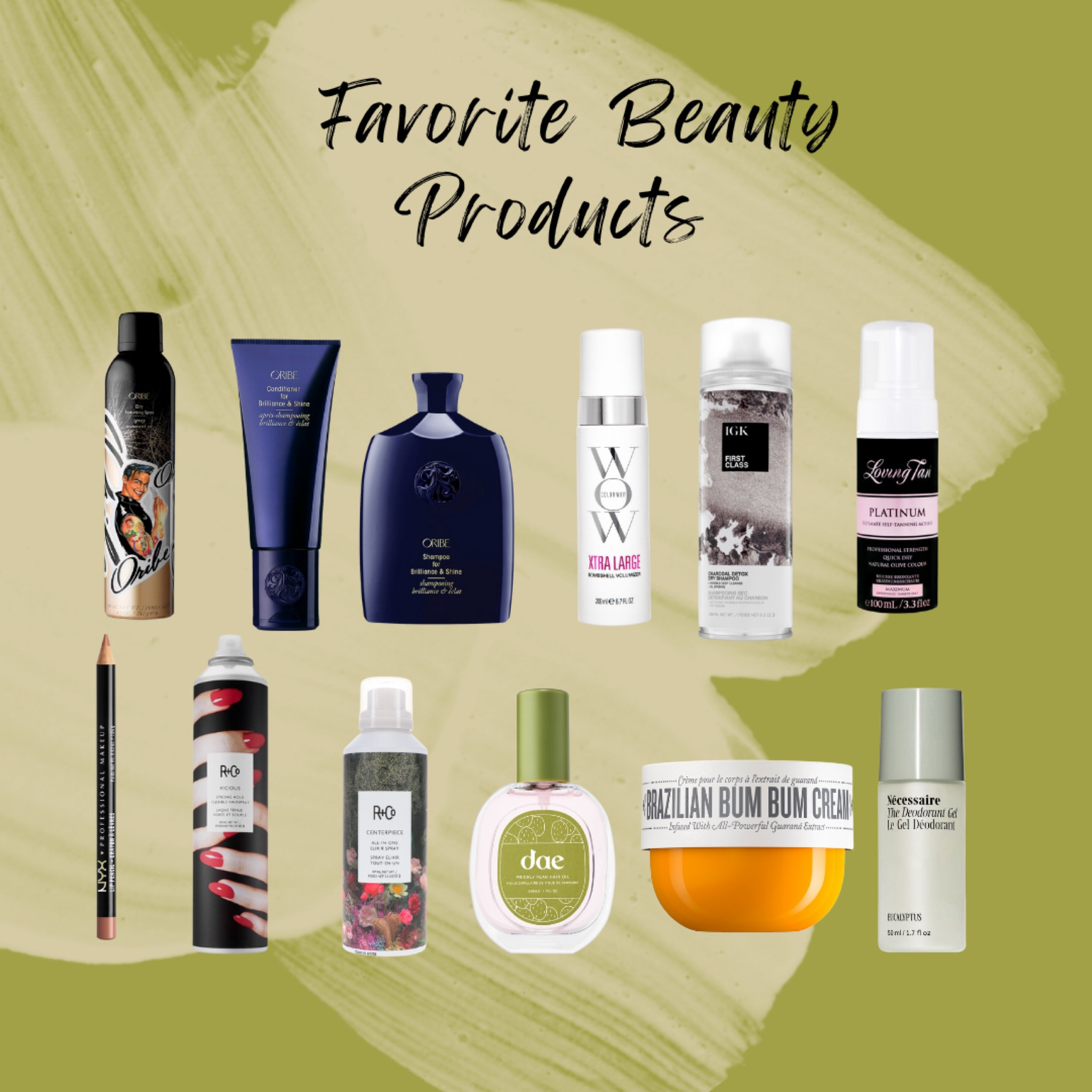 By day I’m a cosmetologist, so I couldn’t help but share some of my favorite hair skin and beauty products! Loving tan self tanner, dry shampoo, oribe shampoo, oribe conditioner, Oribe dry texture spray, bum bum cream, dae hair oil, R&Co leave in spray, R&Co hairspray, NYX lip liner, deodorant  #beauty #hair

#LTKunder50 #LTKbeauty #LTKFind