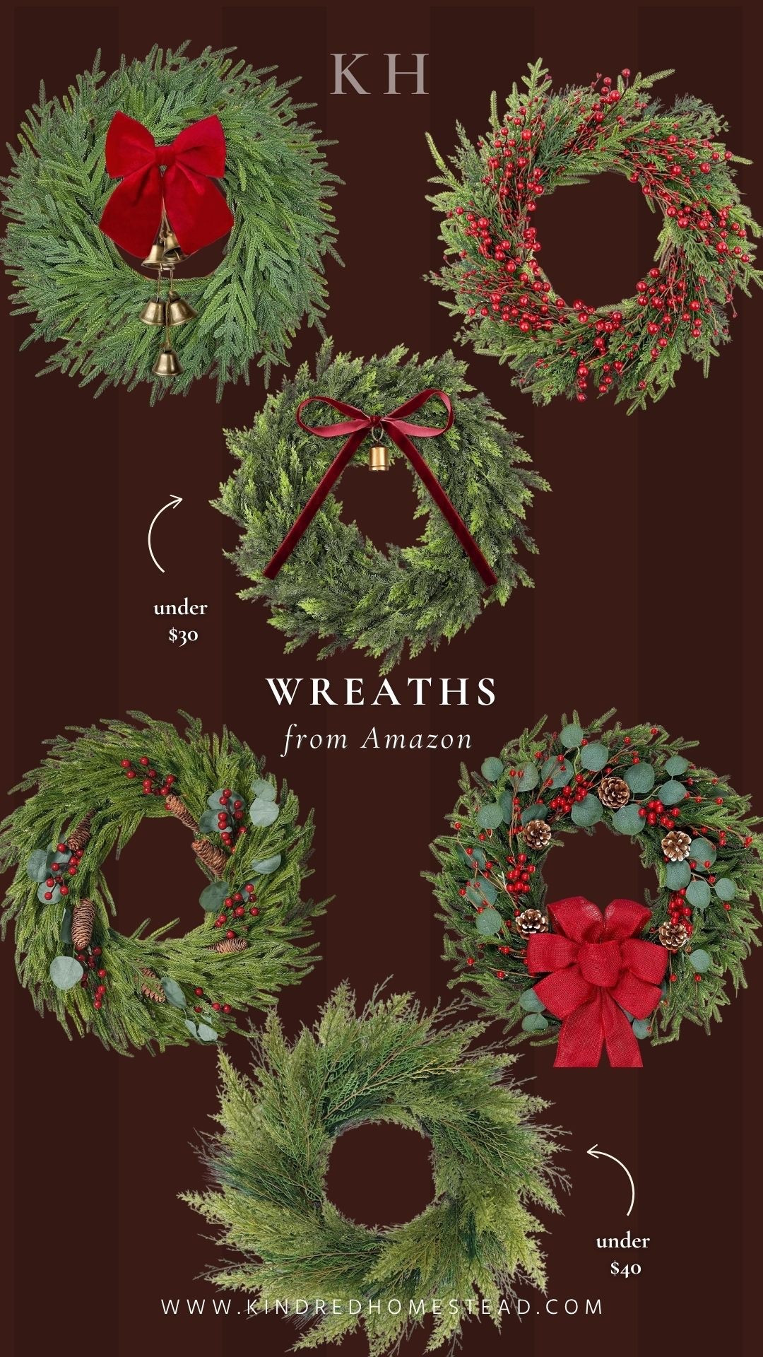 Bring the holiday charm right to your doorstep with these Amazon Christmas wreaths. 🌿✨ From classic pine to cozy farmhouse styles, these are my favorite holiday home finds for that warm, festive welcome.
#AmazonHomeFinds #ChristmasWreath #HolidayDecor #AmazonChristmasDecor #KindredHomestead

#LTKHome #LTKSeasonal #LTKHoliday