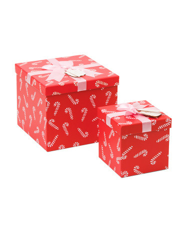 2pk Christmas Gift Boxes | TJ Maxx