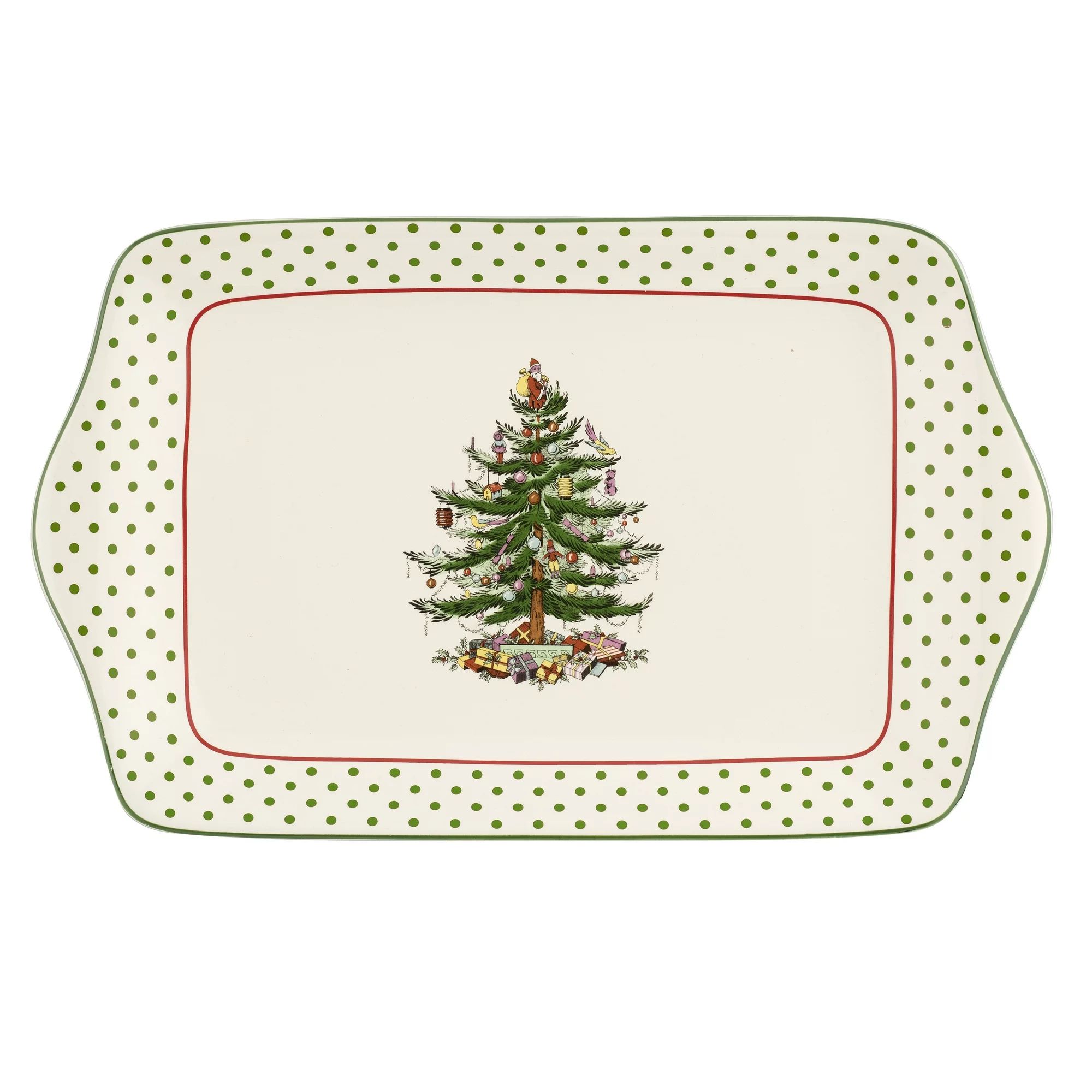 Spode  Christmas Tree Collection  Dessert Tray  Measured at 12"  Dishwasher, Microwave, and Freez... | Walmart (US)