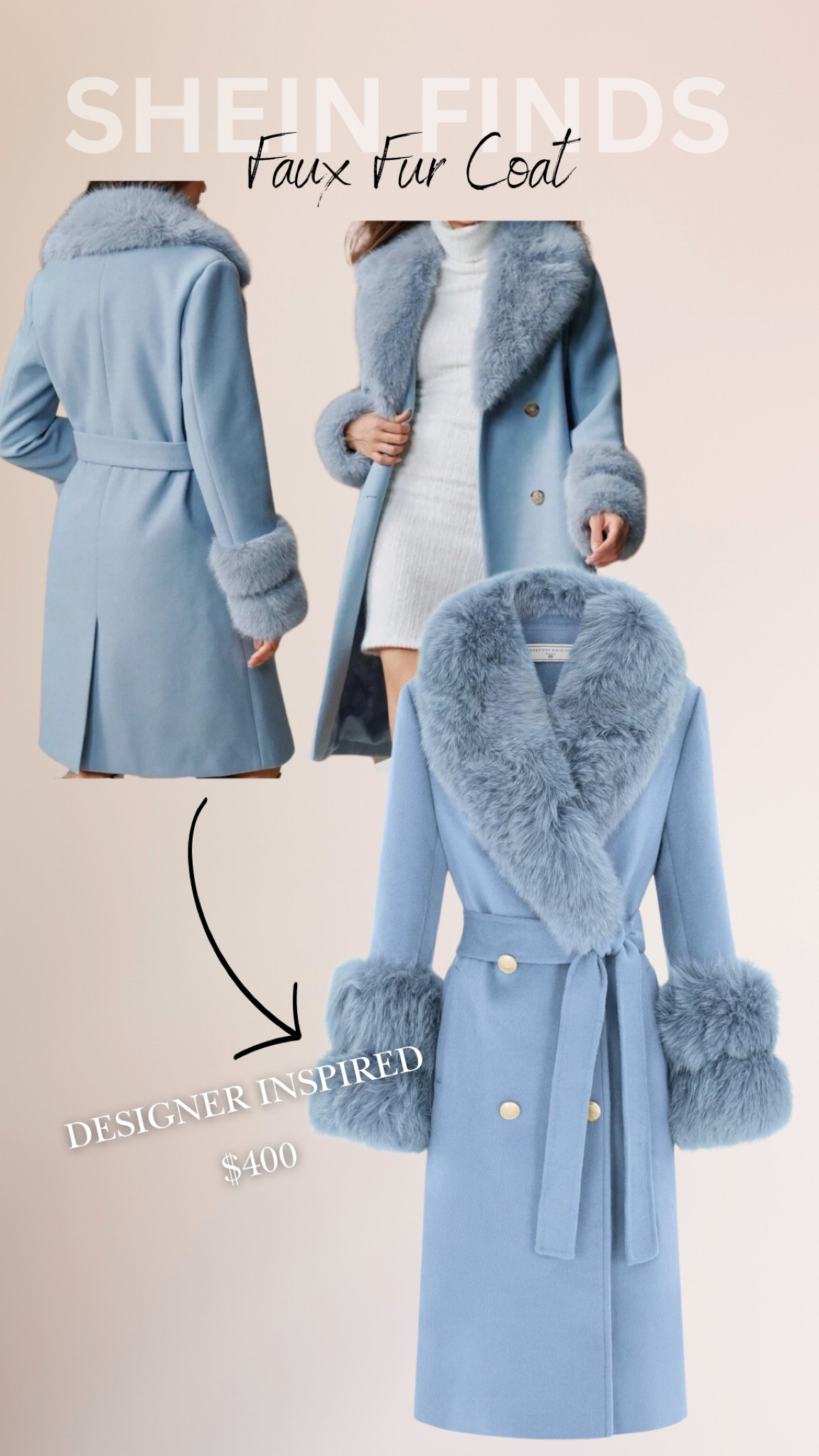 SHEIN FIND 😍 faux fur coat (designer inspired) very good quality & try to size 

SHEIN | SHEIN haul | faux fur jacket | long coat | designer inspired | affordable fashion | winter fashion | winter jacket | women’s fashion | affordable luxury | 

#LTKStyleTip #LTKFindsUnder100 #LTKSeasonal