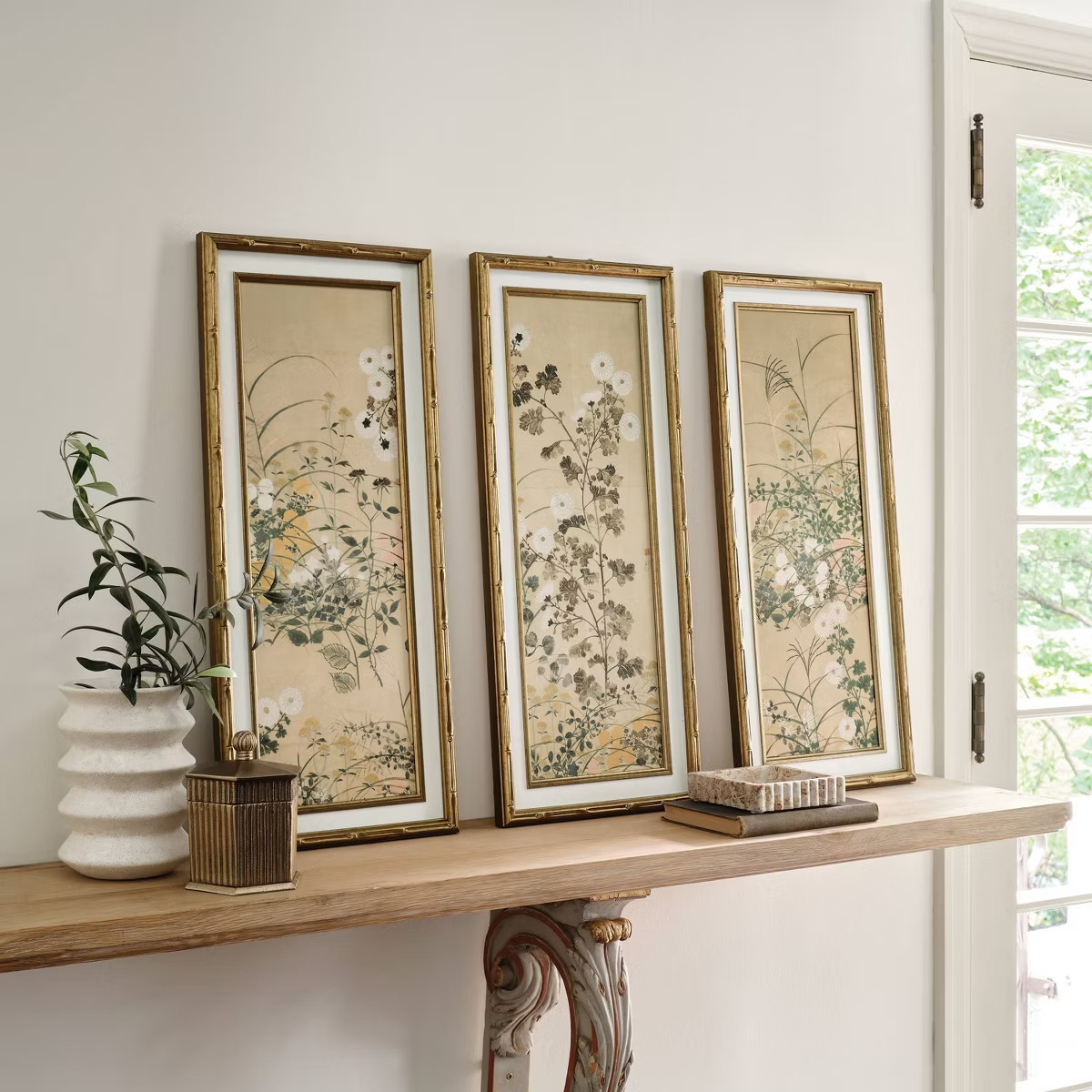 (Set of 3) 12"x28" Floral Wall Art - Threshold™ designed with Studio McGee | Target