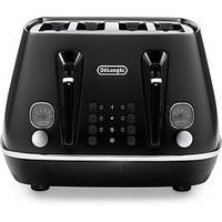 Delonghi Distinta X Black 4-Slice Toaster | Very (UK)