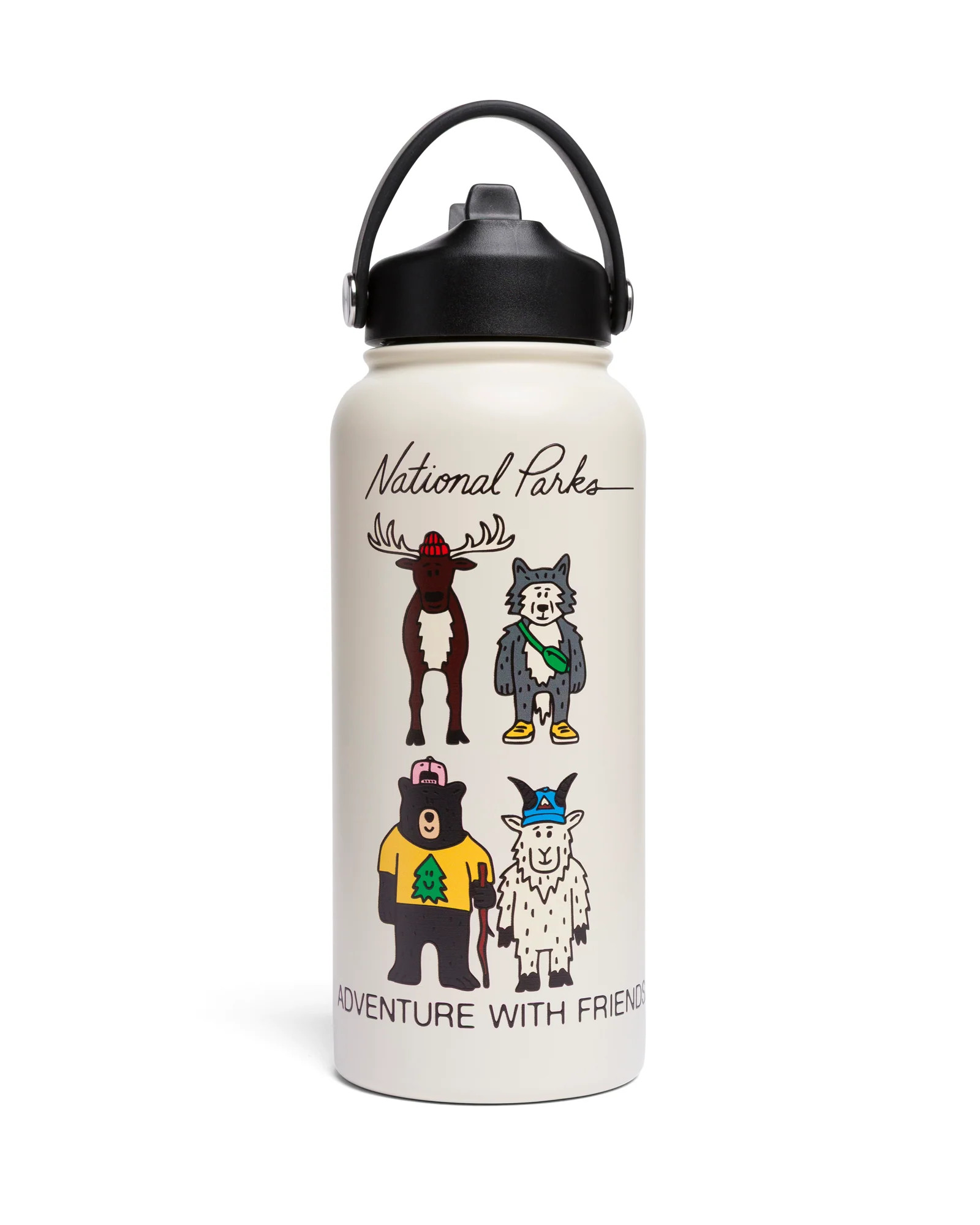 Adventure with Friends 32oz. Insulated Water Bottle | Parks Project