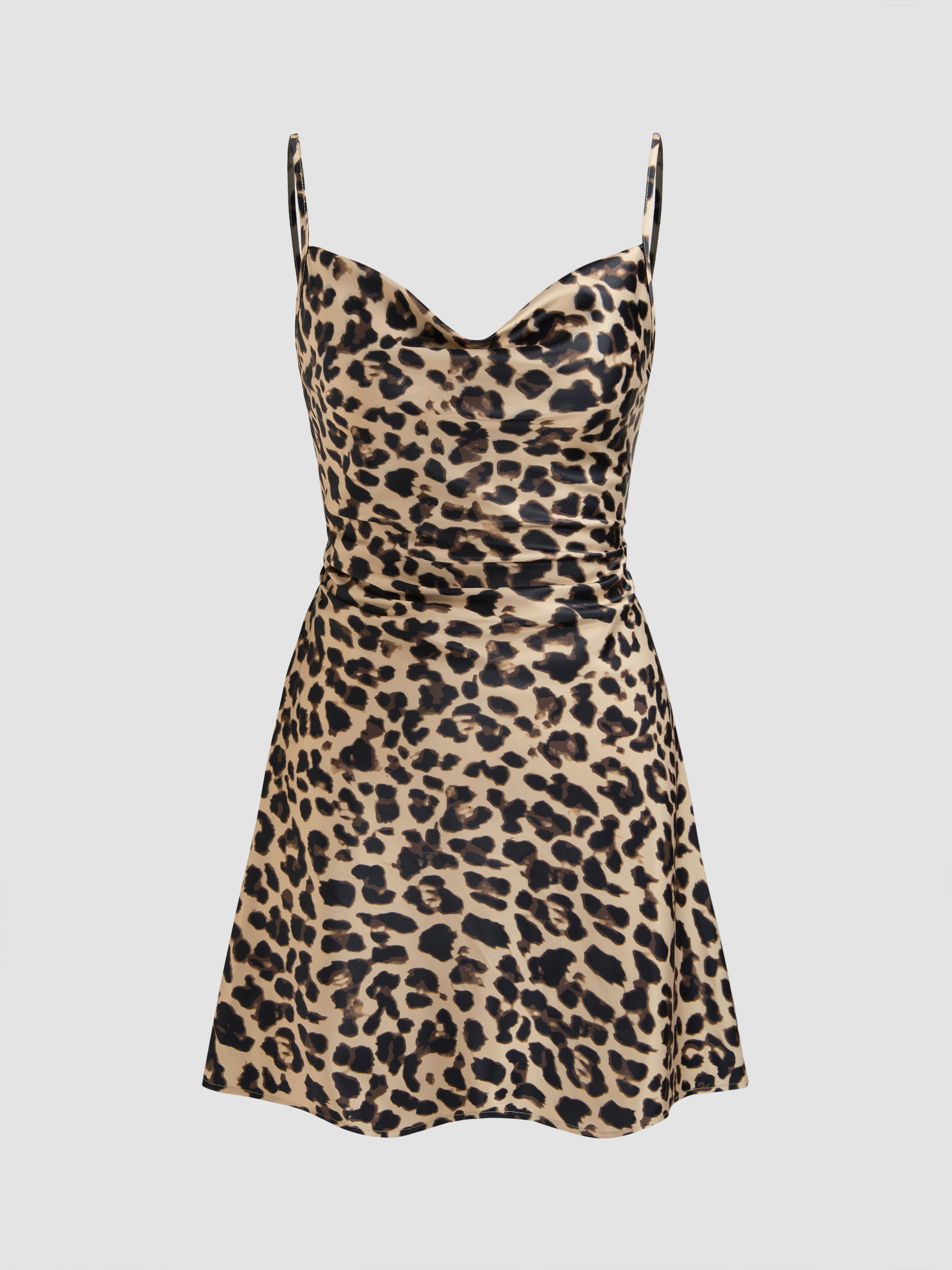 Mini Dresses Satin Dress Slip Dress Homecoming Dress Hoco Dresses Woven Solid Satin Cowl Neck Cam... | Cider