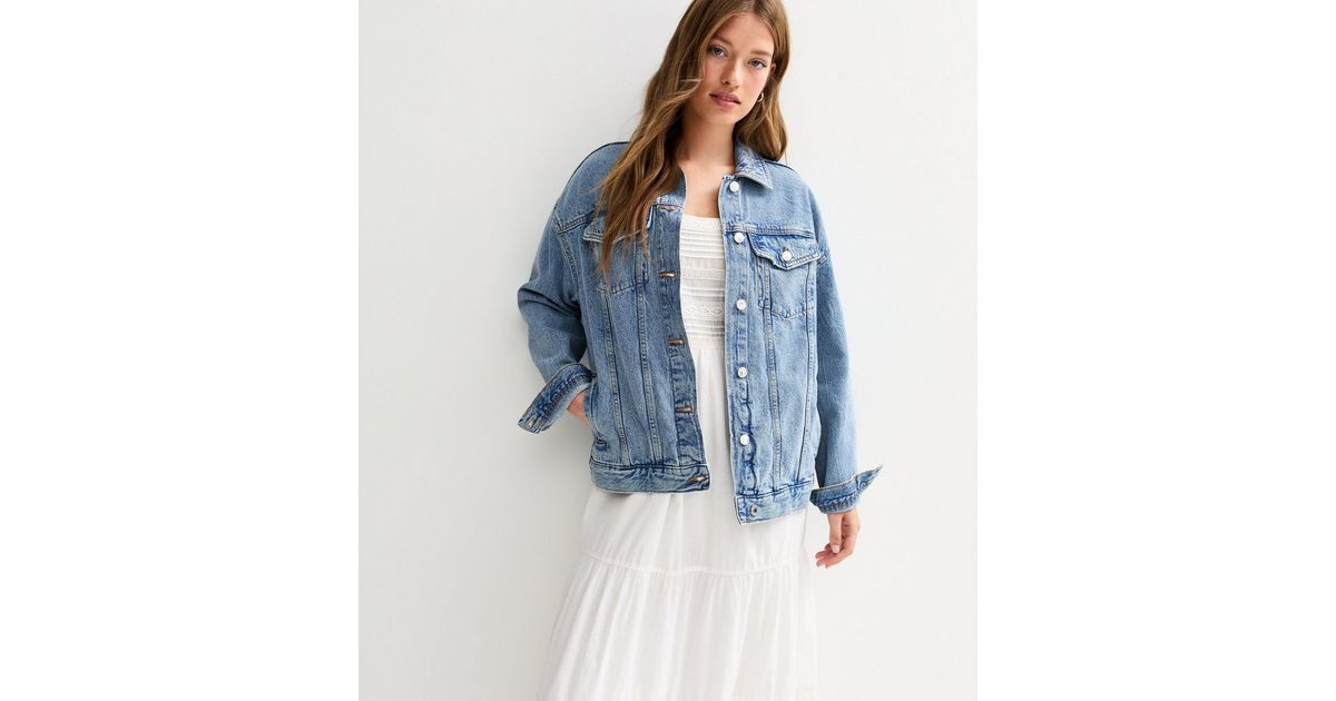 Blue Oversized Denim Jacket | New Look | New Look (UK)