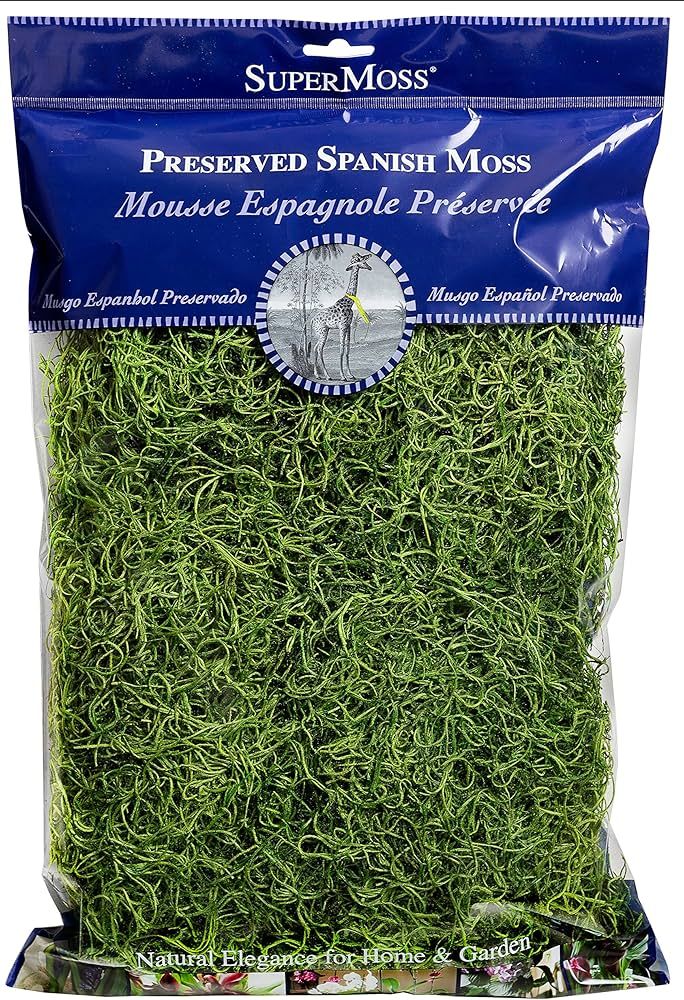 SuperMoss (26912) Spanish Moss Preserved, Grass, 8oz (200 cubic inch) | Amazon (US)