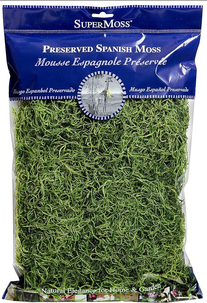 SuperMoss (26912) Spanish Moss Preserved, Grass, 8oz (200 cubic inch) | Amazon (US)