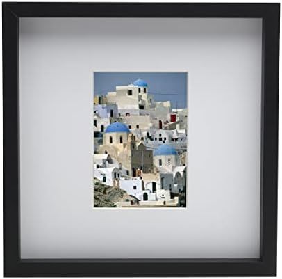 MIKASA Gallery 5x7-Inch Matted Picture Frame, 16x16-Matted 5x7, Black | Amazon (US)