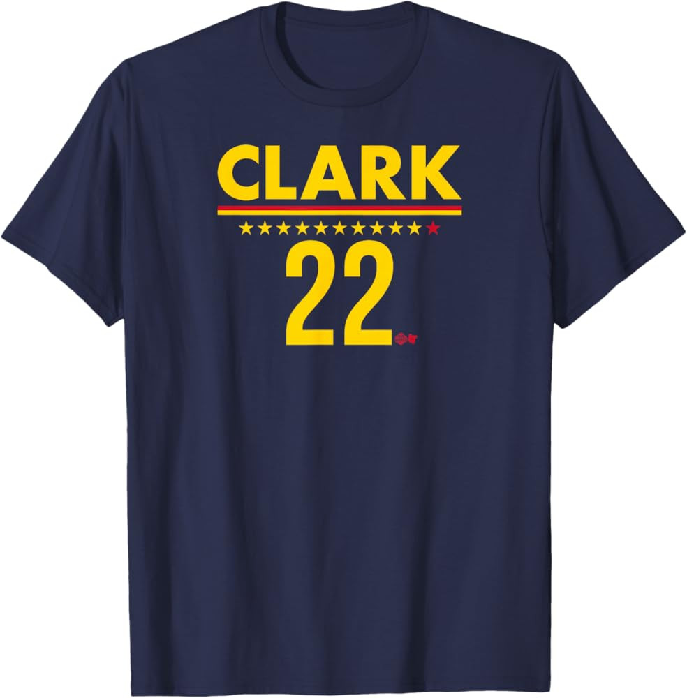 BreakingT Caitlin Clark: IND 22 - Indiana Basketball T-Shirt, Small, Blue | Amazon (US)