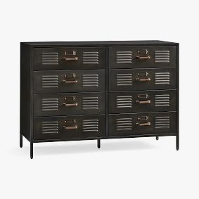 Locker 8-Drawer Wide Dresser (47.5w x 19d") | Pottery Barn Teen