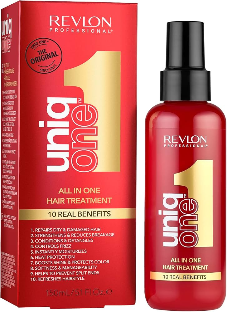 REVLON PROFESSIONAL UniqOne Hair Treatment, Moisturizing Leave-In Product, Repair For Dry and Dam... | Amazon (US)