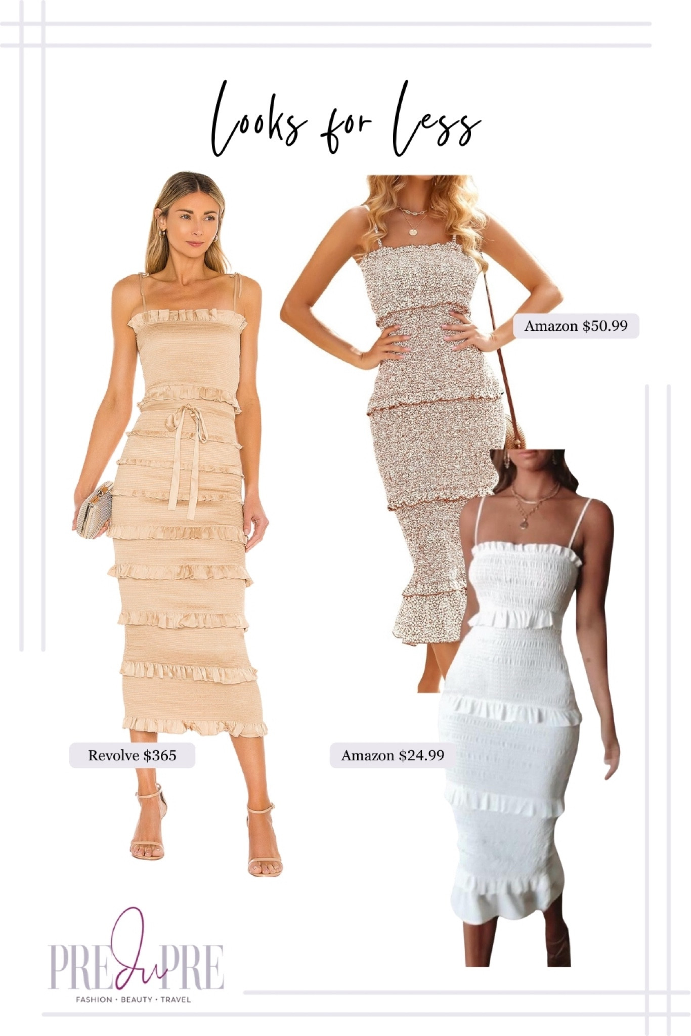 Look for Less! Check out this dupe steal that will make you look amazing for that upcoming date or event.

MIDI dress, dress, fashion dupe, fashion steal, Amazon find, Amazon dress

#LTKParties #LTKStyleTip #LTKFindsUnder100