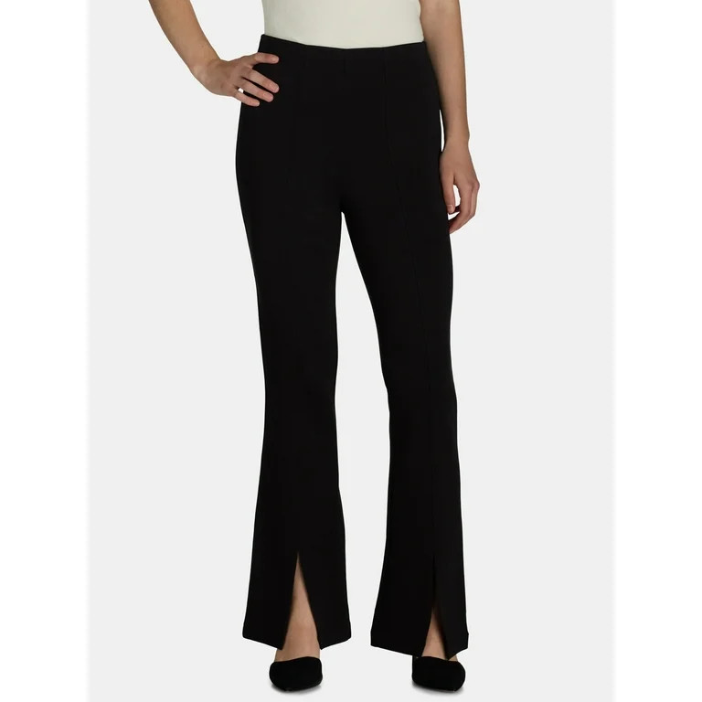 Time and Tru Women's Flare Ponte Pants, Sizes XS-XXXL | Walmart (US)