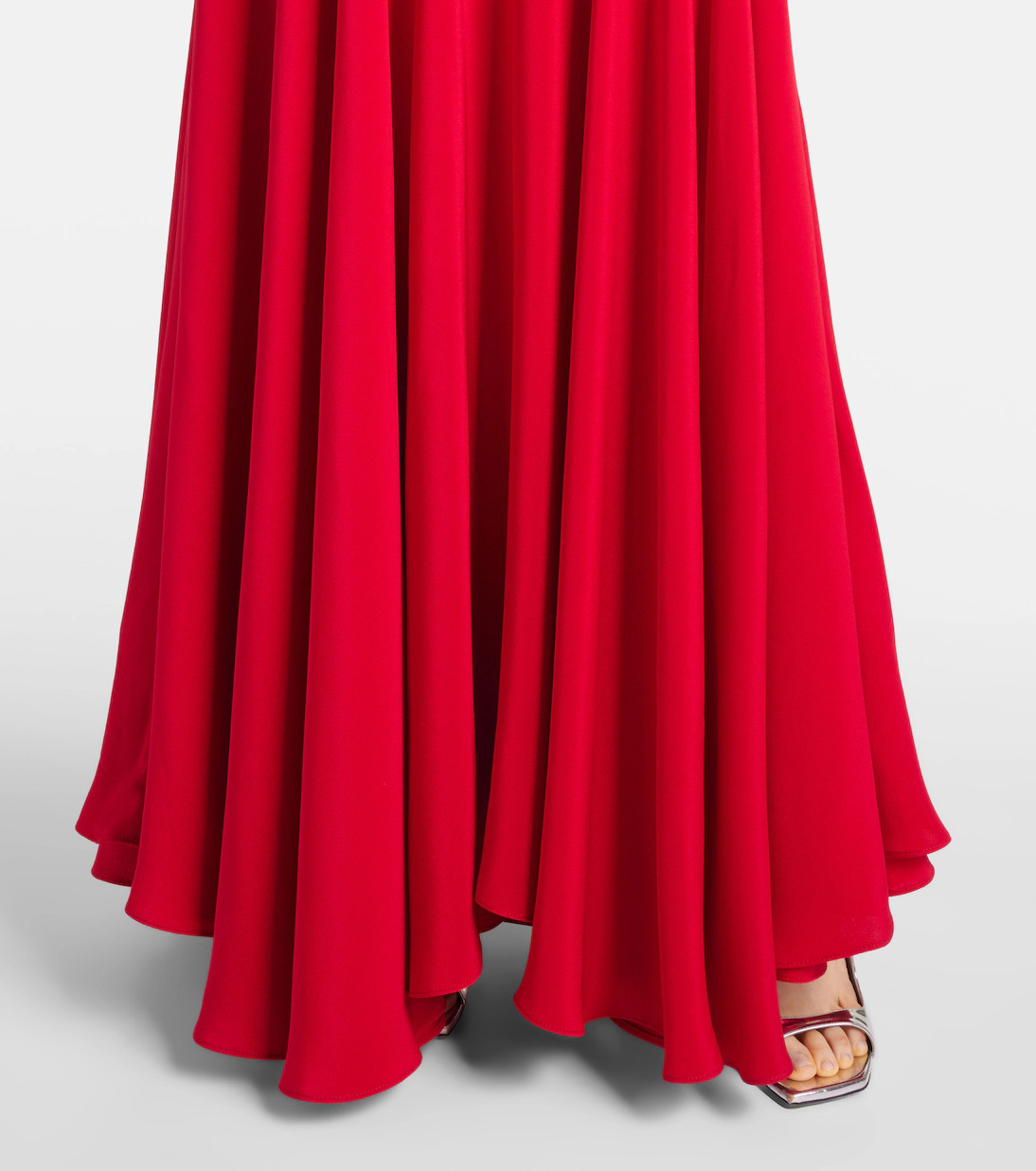 Bow-detail silk crêpe gown | Mytheresa (US/CA)