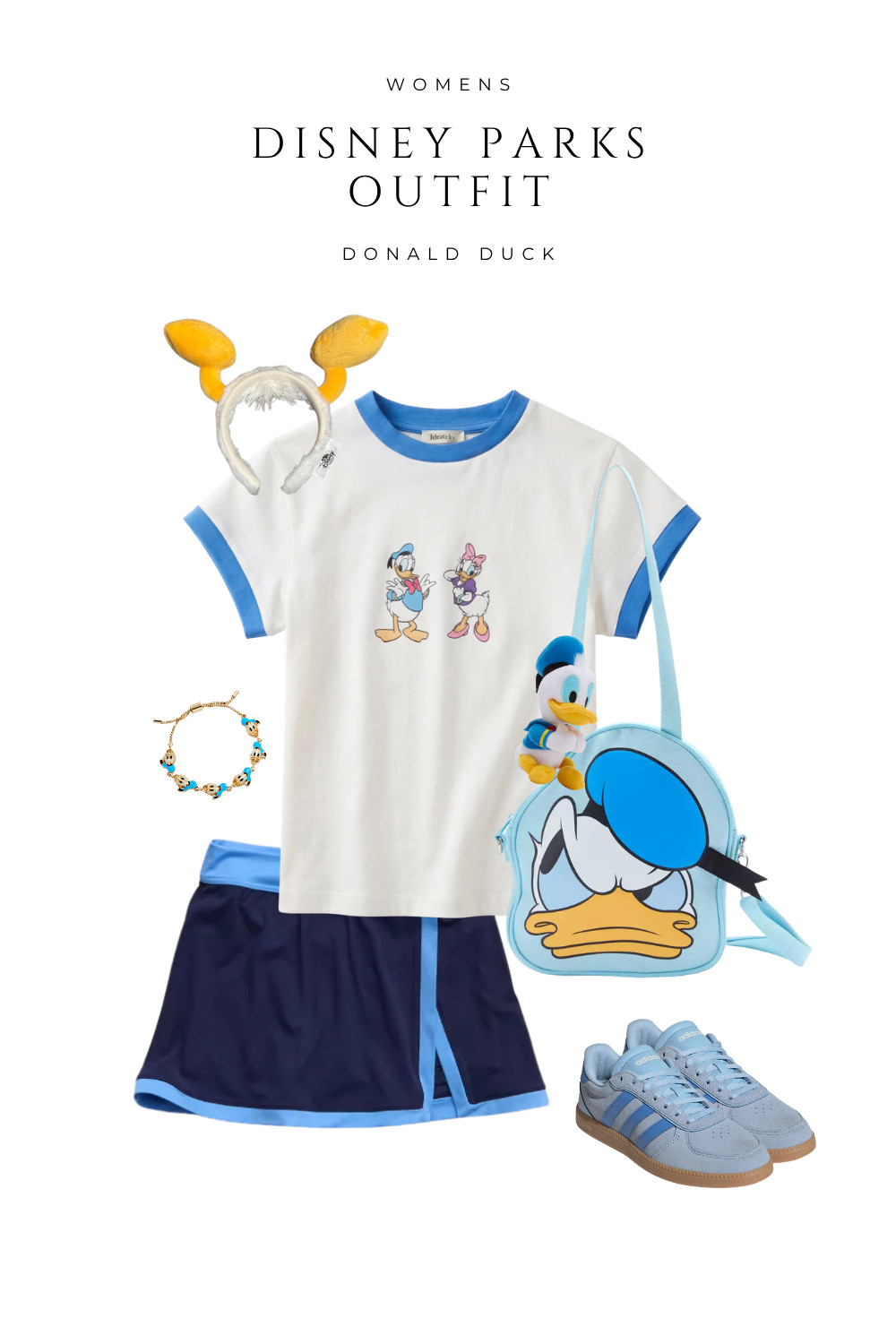  

 Playful & comfy Donald Duck inspired Disney Parks outfit 💙 Perfect for park days with breathable layers, comfy sneakers, and the cutest themed accessories. This sporty skort + graphic tee combo keeps you cool while still feeling fun and on-theme!

#LTKTravel #LTKSeasonal #LTKootd