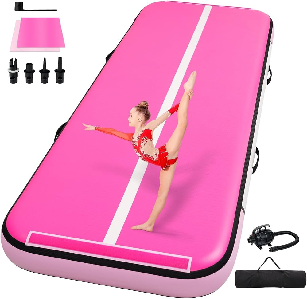 Tumble Track, Inflatable Tumbling Mat,Tumble Track Mats for Gymnastics, and Tumble Track with 4/6... | Amazon (US)