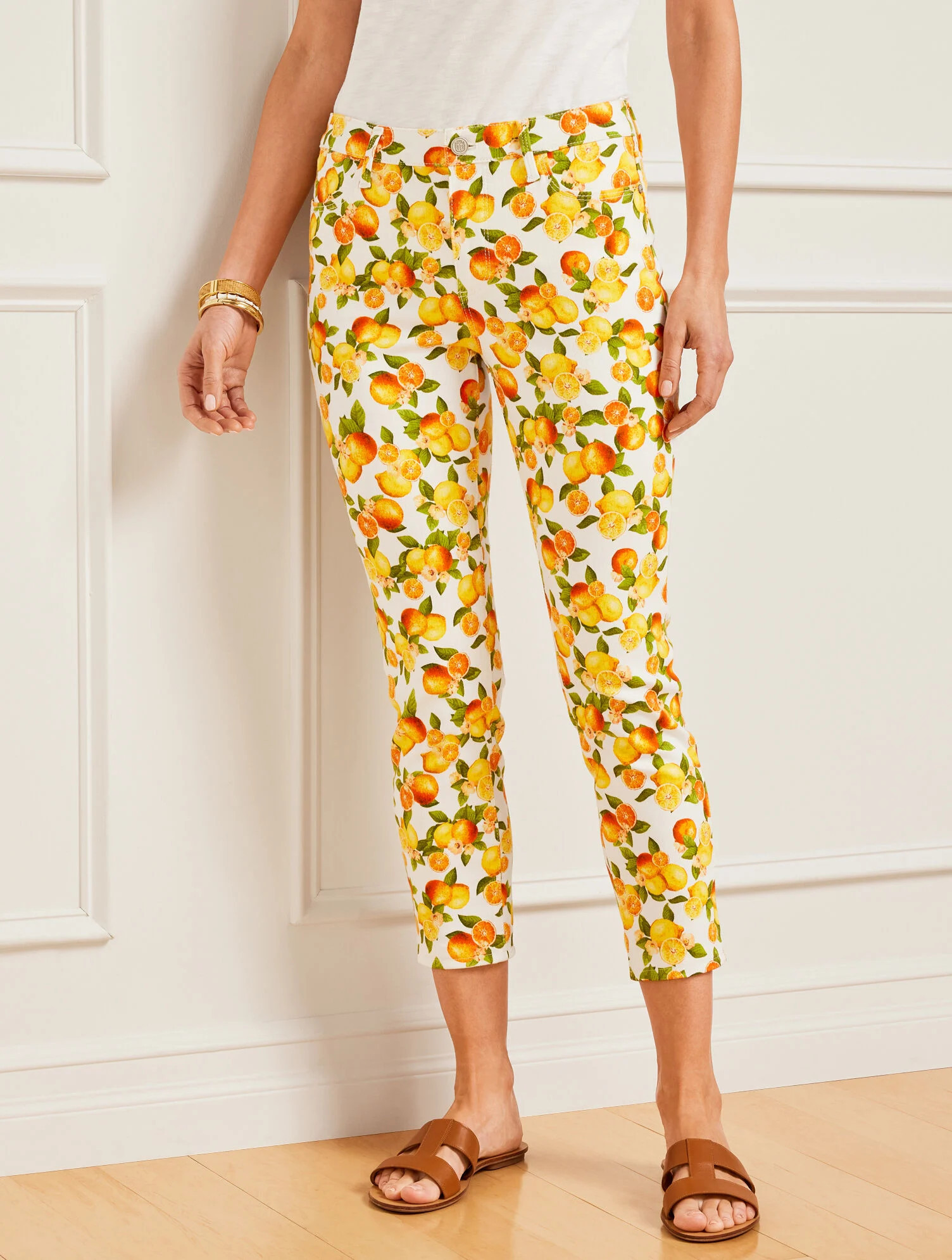 Jegging Crops - Lemons and Oranges | Talbots