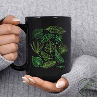 Plant Mug, Tropics Gift, Lover, Lover Mom, Mom Gift For Planter, Lady | Etsy (US)