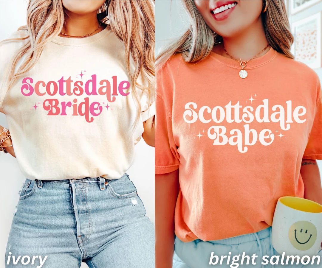 Scottsdale Bachelorette Party, Retro Bachelorette Party Shirts, Bridesmaid Shirts, Scottsdale Ari... | Etsy (US)