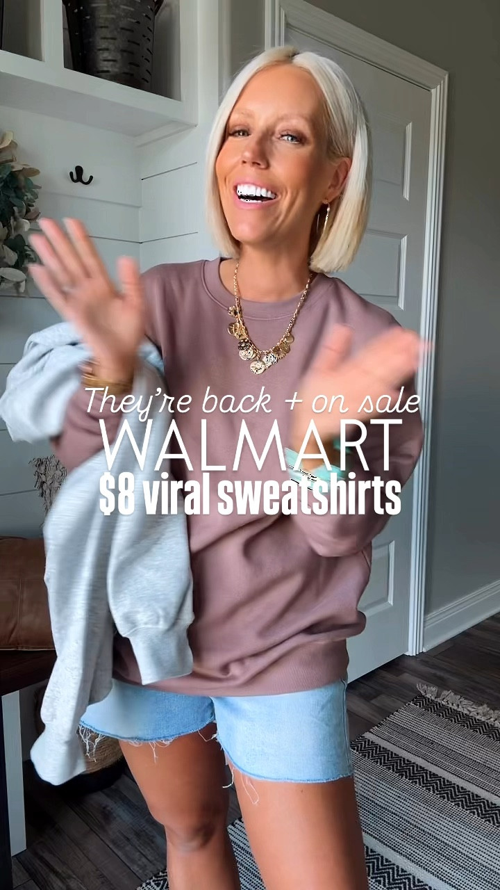 I’m glad I got my hands on these sweatshirts this year! It’s an awesome basic and only $10!!!! Grab these now before they sell out like last year!!!
⬇️⬇️⬇️
Sweatshirts size medium 
Shorts sized up 2 sizes to an 8 for a relaxed fit! 

#LTKStyleTip #LTKSaleAlert #LTKFindsUnder50