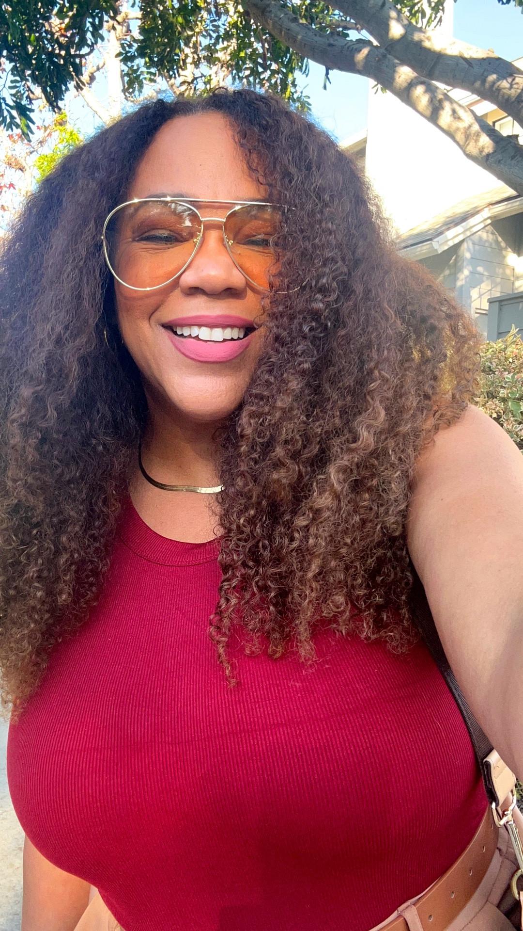 One of my go to basic tank tops with wide leg pants. Size large in the tank top and pants size xl. 

#LTKootd #LTKMidsize #LTKOver40