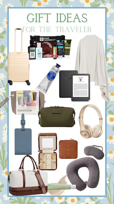 Gift guide for the traveler - beis suitcase, travel size beauty products, beats headphones, luggage tag, cashmere wrap 

#LTKsalealert #LTKGiftGuide #LTKtravel