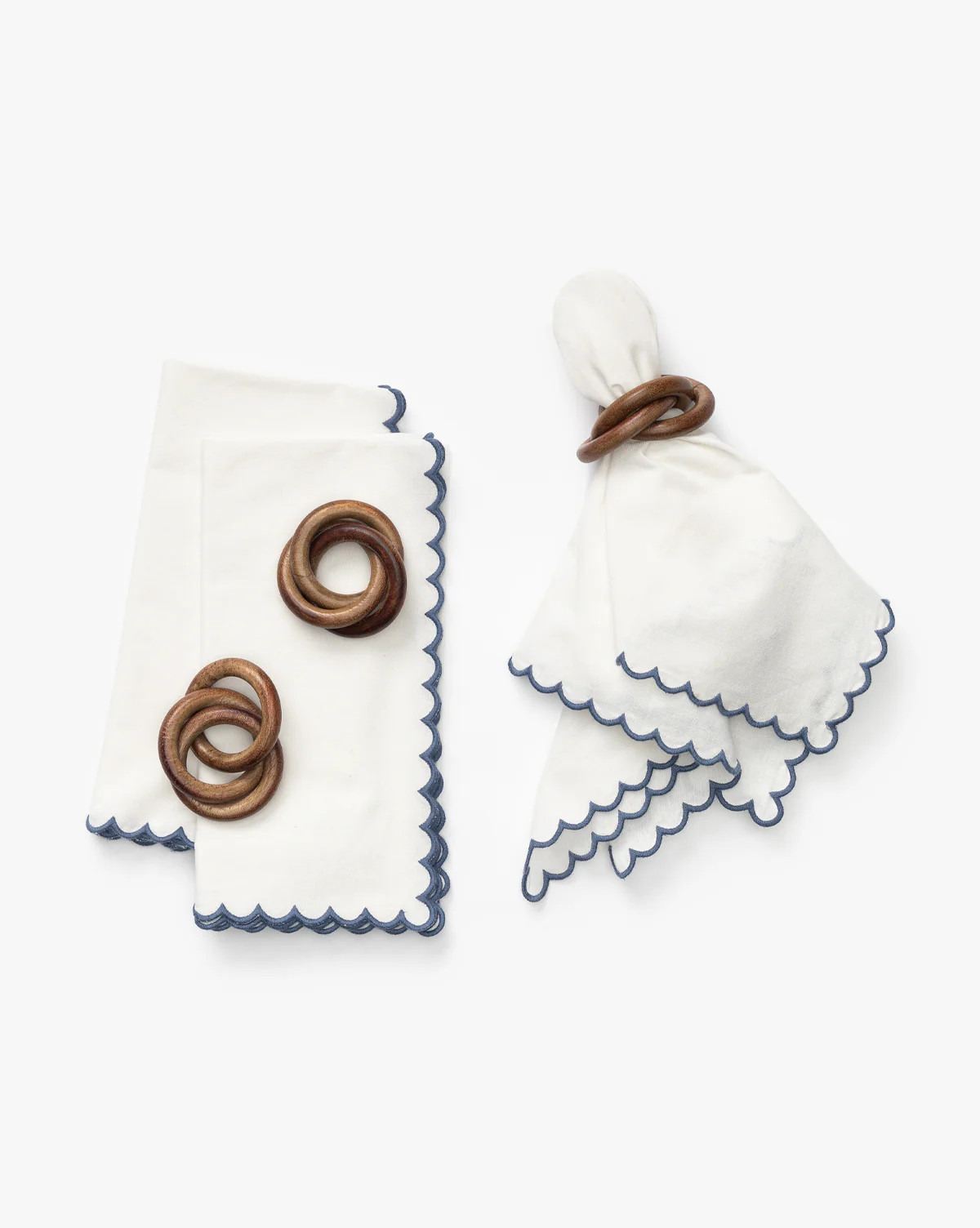 Scallop Border Napkins (Set of 4) | McGee & Co. (US)